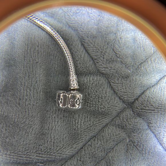 Pandora Bracelet BARREL Clasp 8 inch Snake Chain - Picture 4 of 6